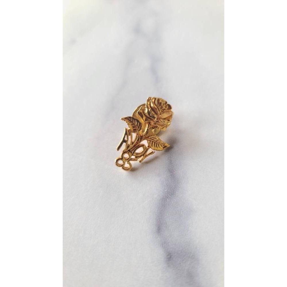 Vintage Gold Avon '85 Rose Pin